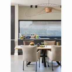 Eettafel Tablo Eikenhout, 240 x 100cm, kleur Naturel - Zeeland poot - Loft24.nl