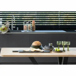 Eettafel Tablo Eikenhout, 240 x 100cm, kleur Naturel - Zeeland poot - Loft24.nl
