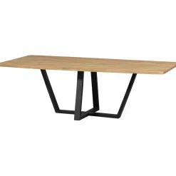 Eettafel Tablo Eikenhout, 240 x 100cm, kleur Naturel - Drenthe poot - Loft24.nl