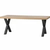 Eettafel Tablo Mangohout, met X-poot - 180 cm - Loft24.nl
