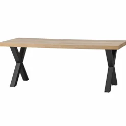 Eettafel Tablo Mangohout, met X-poot - 180 cm - Loft24.nl