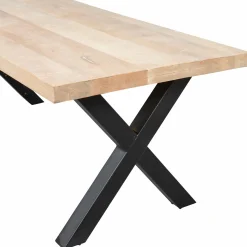 Eettafel Tablo Mangohout, met X-poot - 180 cm - Loft24.nl