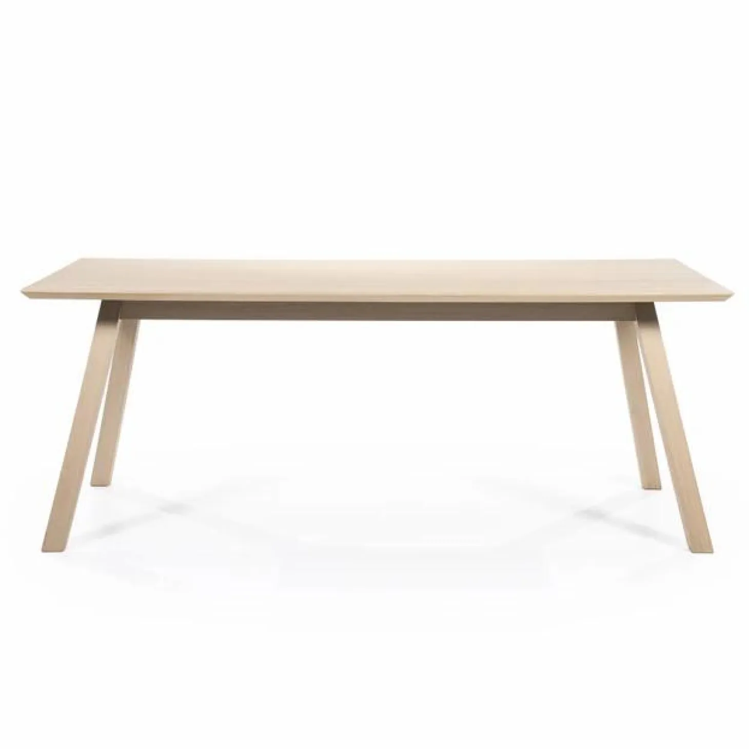 Eettafel Thomas Eikenhout 220 x 90cm - Naturel - Loft24.nl