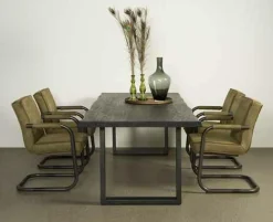 Eettafel Ultimo Zwart - 260 cm - Loft24.nl