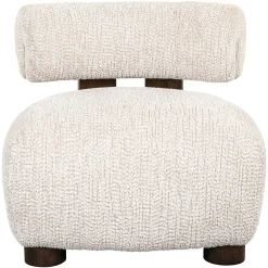 Fauteuil Arabella Chenille - Crème - Loft24.nl