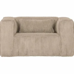 Fauteuil Bean Grove Ribstof - Travertin - Loft24.nl