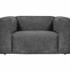 Fauteuil Bean Structure Velvet - Cloud Sky - Loft24.nl