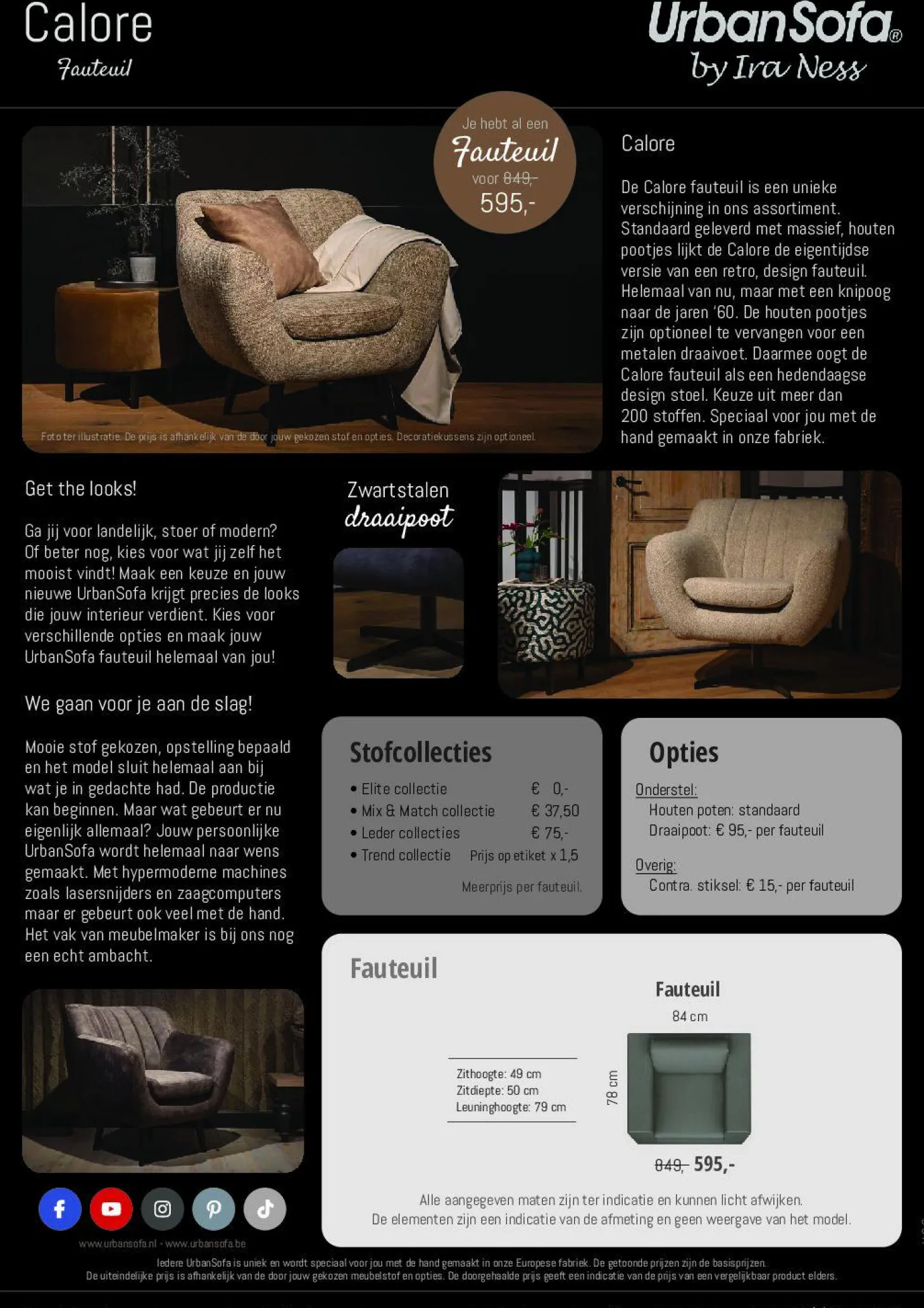 Fauteuil Calore - zelf samenstellen - Loft24.nl