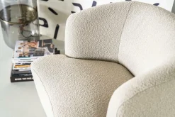 Fauteuil Charlotte Bouclé Taupe - Loft24.nl