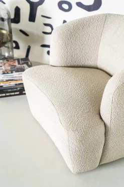 Fauteuil Charlotte Bouclé Taupe - Loft24.nl