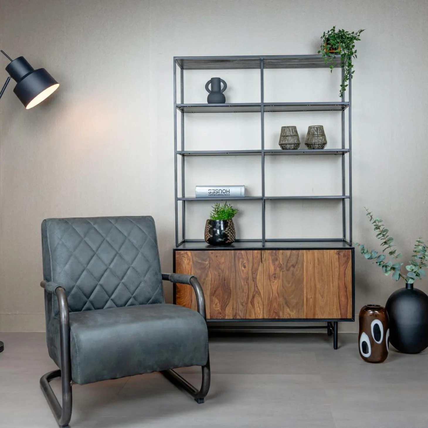 Fauteuil Civo PU - Antraciet - Loft24.nl