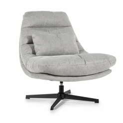 Fauteuil Cooper met kussen - Grijs - Loft24.nl