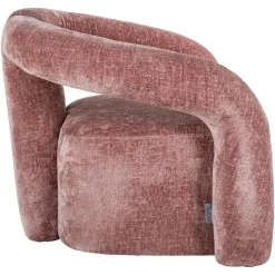 Fauteuil Dana Chenille - Roze - Loft24.nl