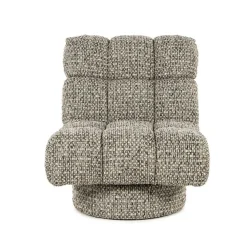 Fauteuil Fenna Geweven stof - Taupe - Loft24.nl