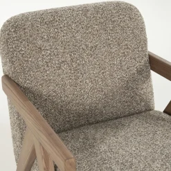 Fauteuil Francis Grove Bouclé - Taupe - Loft24.nl