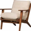 Fauteuil Houston Bouclé / Acaciahout - Naturel - Loft24.nl