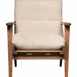 Fauteuil Houston Bouclé / Acaciahout - Naturel - Loft24.nl