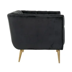 Fauteuil Huxley Velvet - Antraciet - Loft24.nl