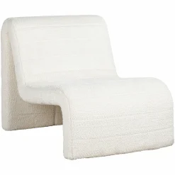 Fauteuil Kelly Chenille - Wit - Loft24.nl