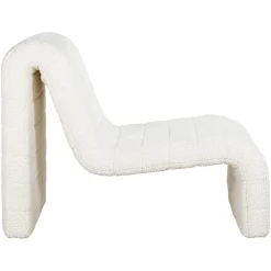 Fauteuil Kelly Chenille - Wit - Loft24.nl