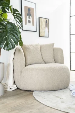Fauteuil Louis Bouclé - Beige - Loft24.nl