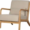 Fauteuil Mark Geweven stof - Naturel - Loft24.nl