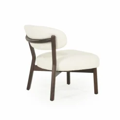 Fauteuil Mikky Eikenhout en stof Beige / Bruin - Loft24.nl