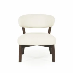 Fauteuil Mikky Eikenhout en stof Beige / Bruin - Loft24.nl