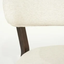 Fauteuil Mikky Eikenhout en stof Beige / Bruin - Loft24.nl