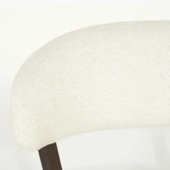 Fauteuil Mikky Eikenhout en stof Beige / Bruin - Loft24.nl