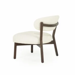 Fauteuil Mikky Eikenhout en stof Beige / Bruin - Loft24.nl