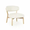 Fauteuil Mikky Eikenhout en stof Beige / Naturel - Loft24.nl