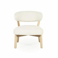 Fauteuil Mikky Eikenhout en stof Beige / Naturel - Loft24.nl