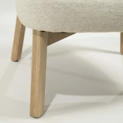 Fauteuil Mikky Eikenhout en stof Beige / Naturel - Loft24.nl