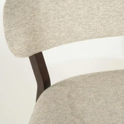 Fauteuil Mikky Eikenhout en stof Beige / Naturel - Loft24.nl