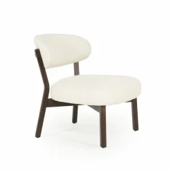 Fauteuil Mikky Eikenhout en stof Beige / Naturel - Loft24.nl