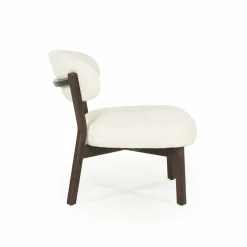 Fauteuil Mikky Eikenhout en stof Beige / Naturel - Loft24.nl