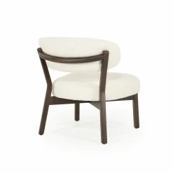 Fauteuil Mikky Eikenhout en stof Beige / Naturel - Loft24.nl