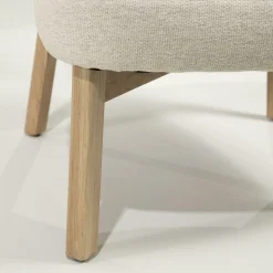 Fauteuil Mikky Eikenhout en stof Beige / Naturel - Loft24.nl