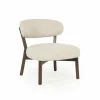 Fauteuil Mikky Eikenhout en stof Taupe / Bruin - Loft24.nl