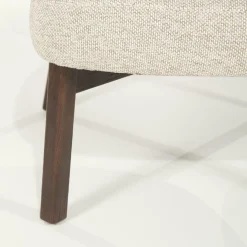 Fauteuil Mikky Eikenhout en stof Taupe / Bruin - Loft24.nl