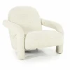 Fauteuil Monica Grove Bouclé - Beige - Loft24.nl