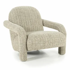 Fauteuil Monica Grove Bouclé - Beige - Loft24.nl