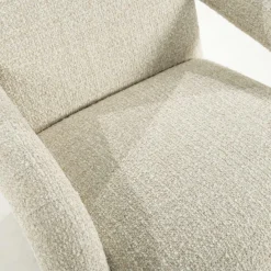 Fauteuil Monica Grove Bouclé - Beige - Loft24.nl