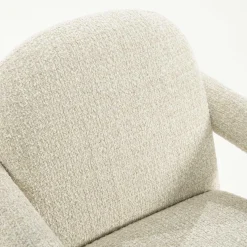Fauteuil Monica Grove Bouclé - Beige - Loft24.nl