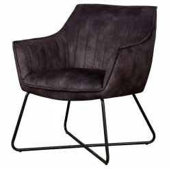 Fauteuil Monte Velvet - Antraciet - Loft24.nl