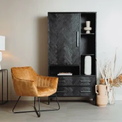 Fauteuil Monte Velvet - Geel - Loft24.nl