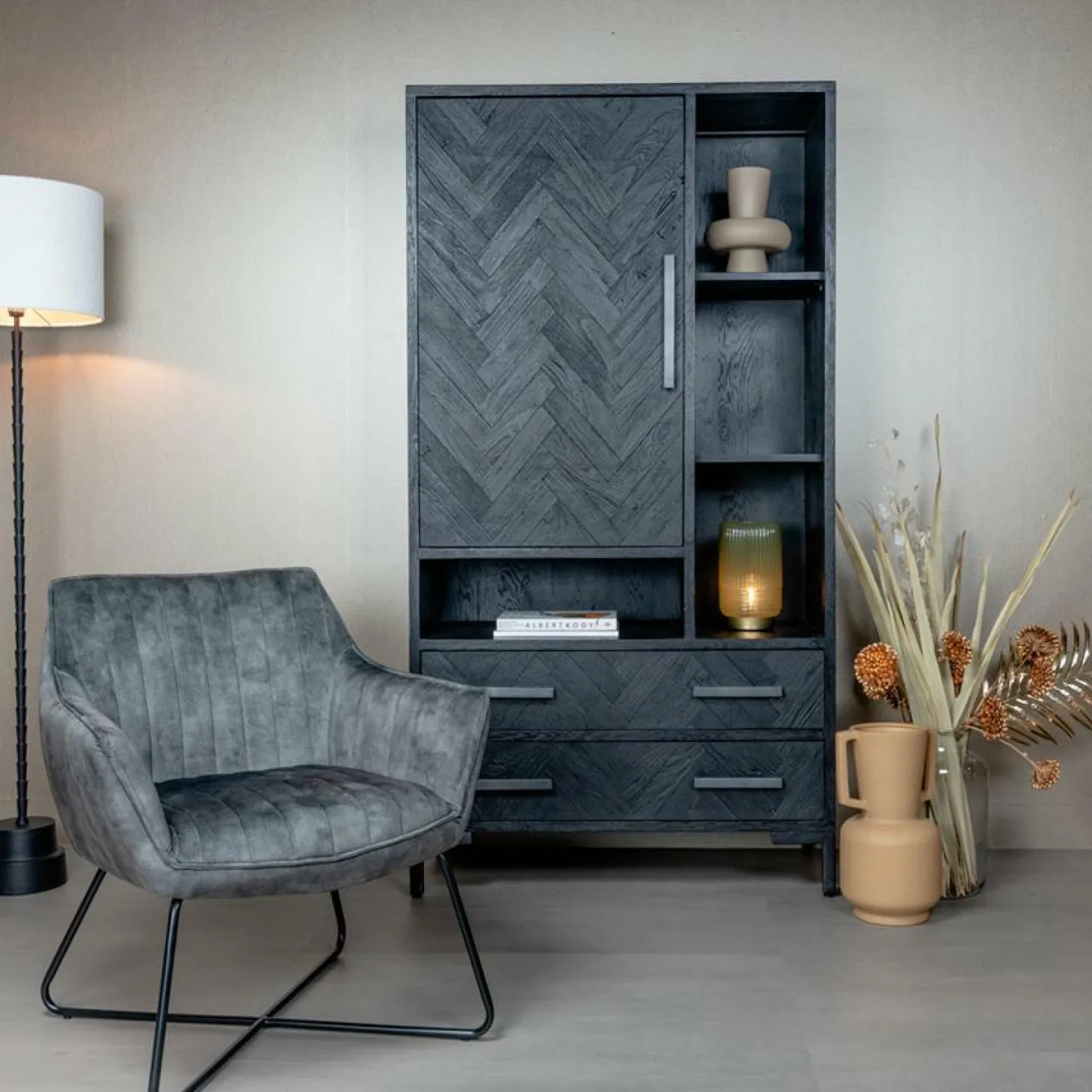 Fauteuil Monte Velvet - Groen - Loft24.nl