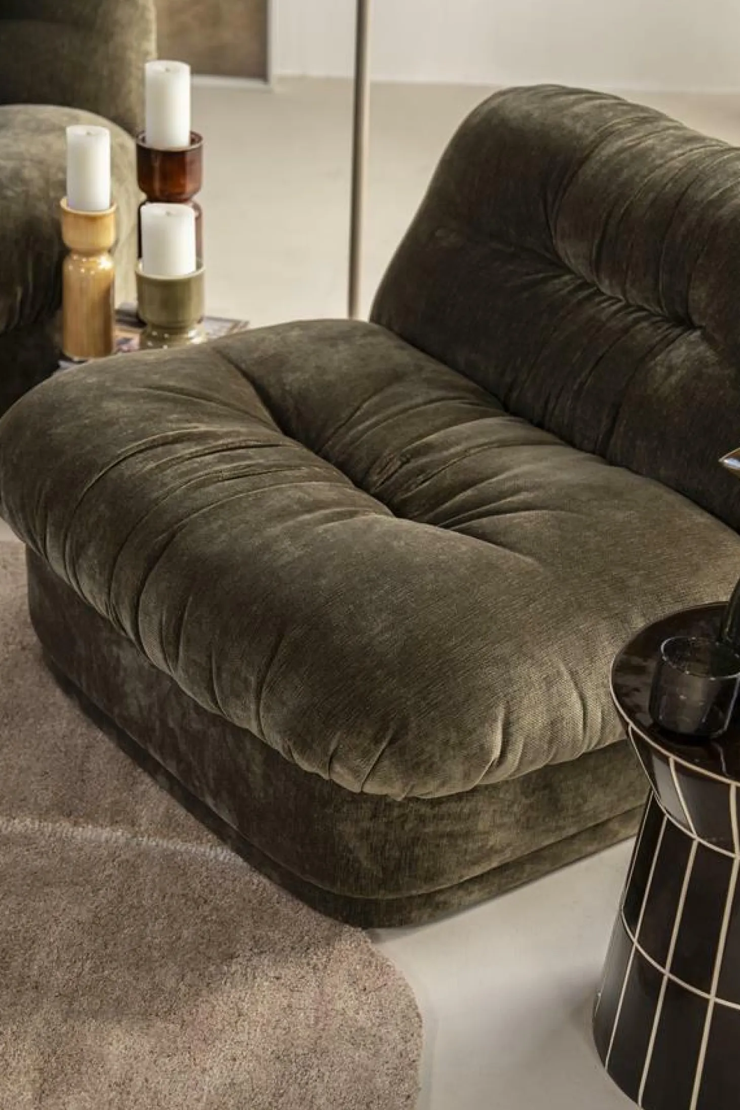 Fauteuil Nook Chenille - Groen - Loft24.nl