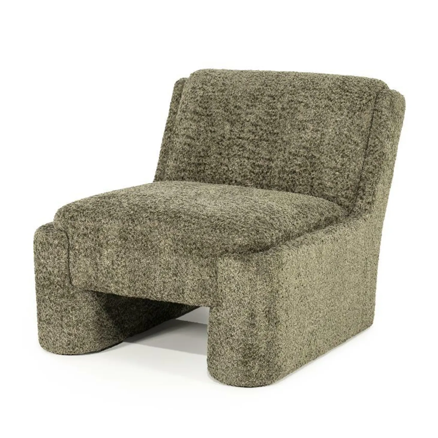 Fauteuil Omla Fluffy - Groen - Loft24.nl